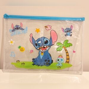 New Stitch Large Waterproof Mesh Zipper Pouch Storage Bag For School Or Travel